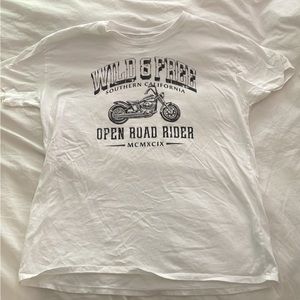 Hollister motorcycle oversized Tshirt women’s medium